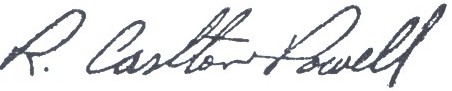 Signature of Sheriff Powell